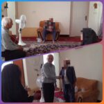 دیدار از خانواده نیازمندان و بررسی مشکلات و اهداء پنکه